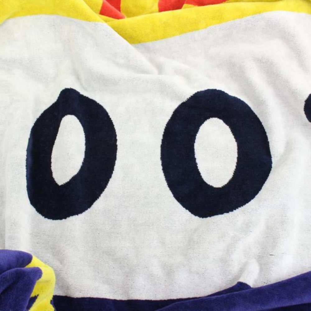 Louis Vuitton XL Huge Blue x Yellow x Red 2003 Auckland LV Cup Towel Throw 77lz4 - Picture 9 of 12